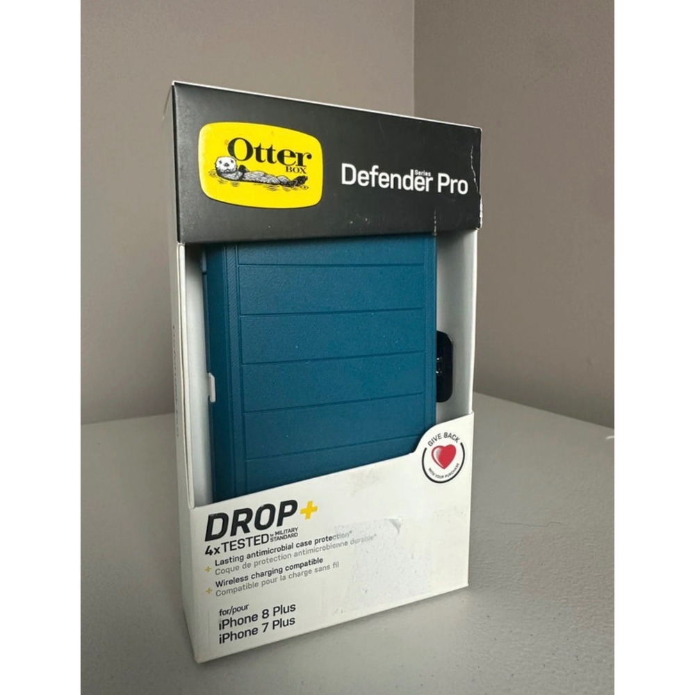 OtterBox Defender Series Pro Case iPhone 8 Plus 7 Plus Teal Blue 77-60587
